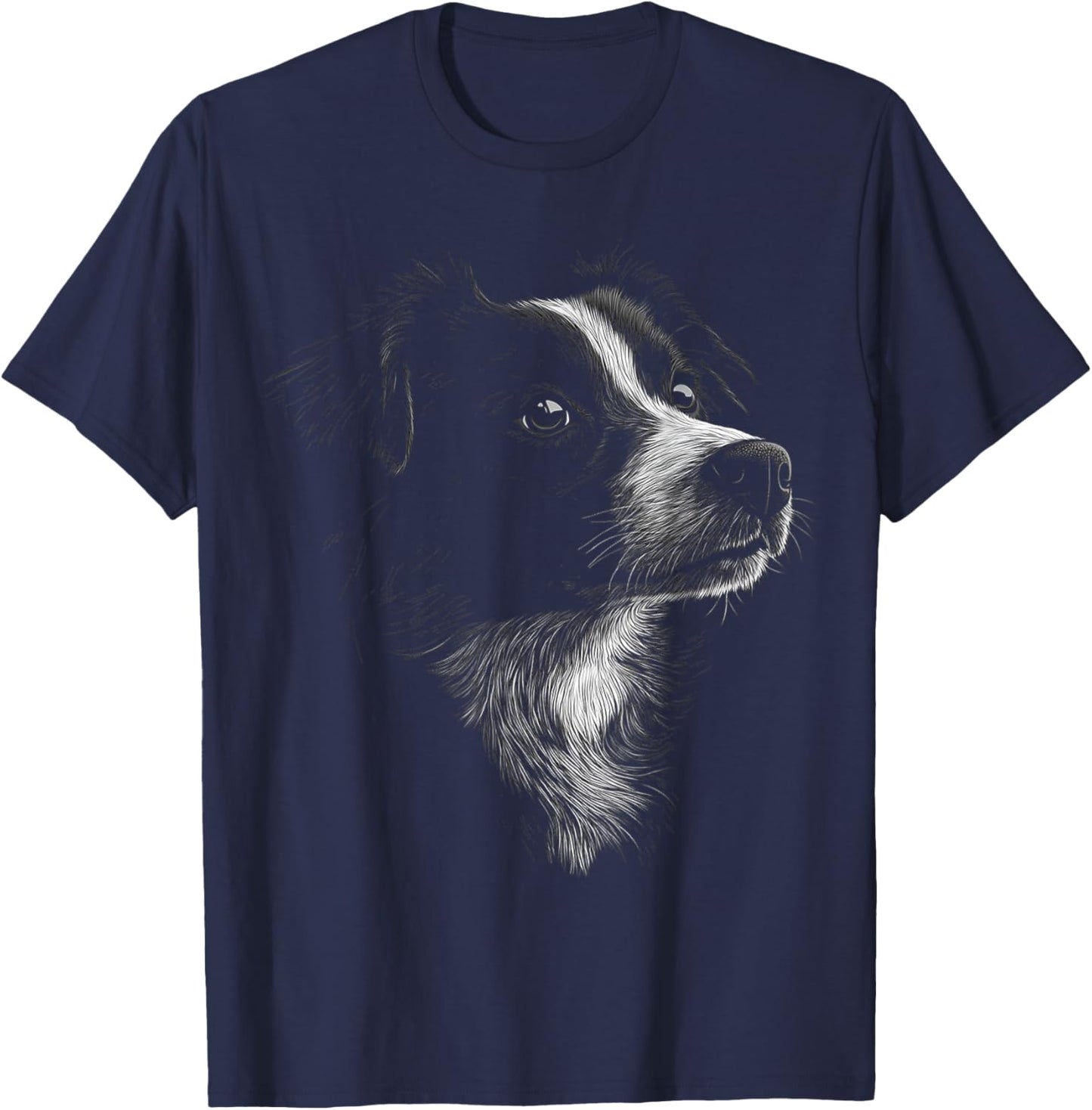Australian Shepherd Dog Motif Pet Australian Shepherd Women Kids T-Shirt - T-Shirt | Navy