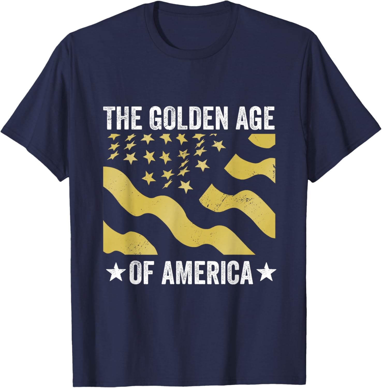 The Golden Age of America USA Flag T-Shirt - T-Shirt | Navy