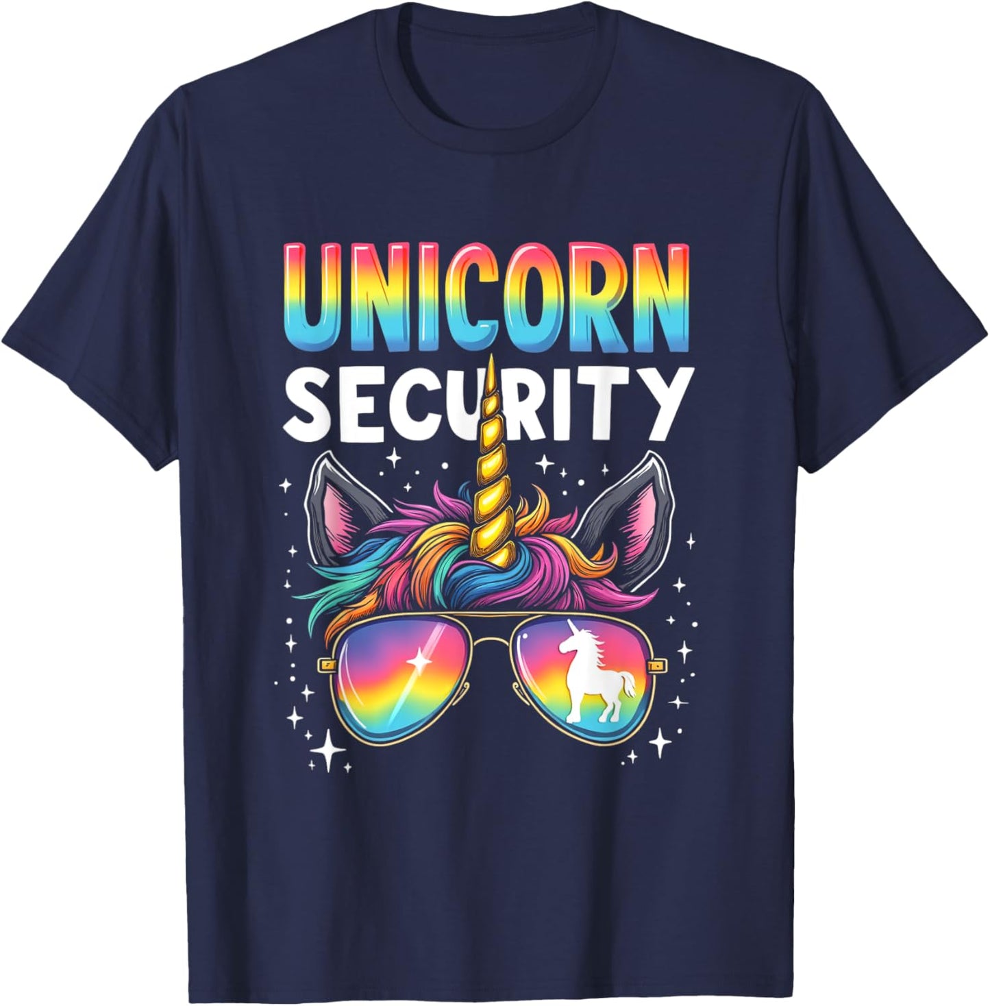 Unicorn SECURITY Unicorn T-Shirt - T-Shirt | Navy