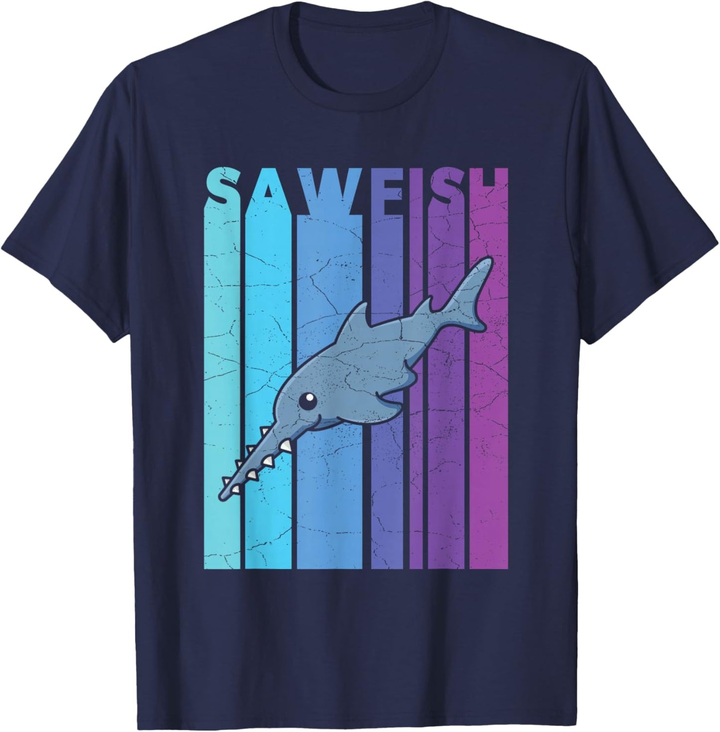 Sawfish Squad Design for a Sawfish fan T-Shirt - T-Shirt | Navy