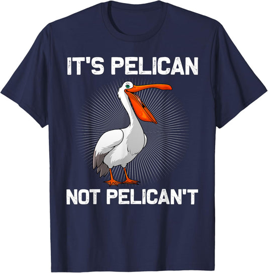 Cool Pelican Art Women Animal Bird Lover Pelican T-Shirt - T-Shirt | Navy