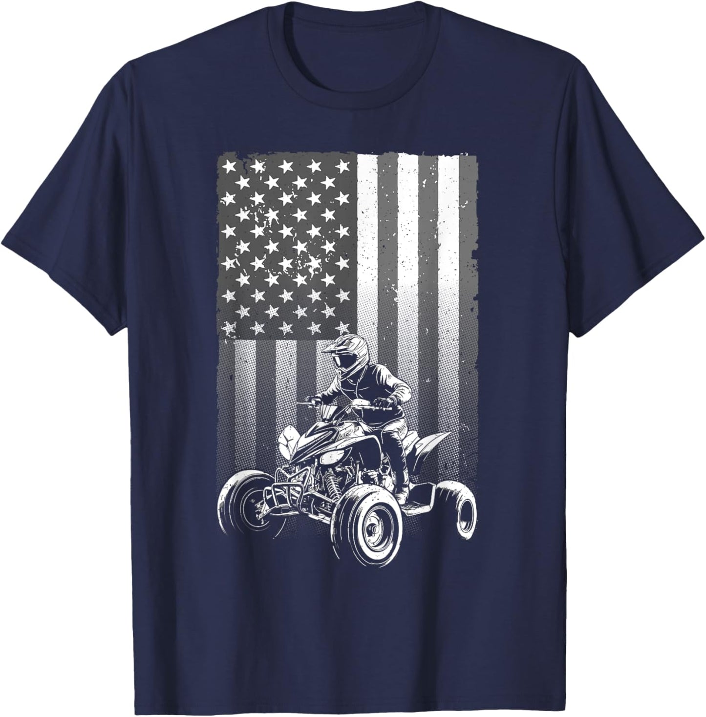 Cool ATV Design Women Off Road Mud Dirt 4 Wheeler T-Shirt - T-Shirt | Navy