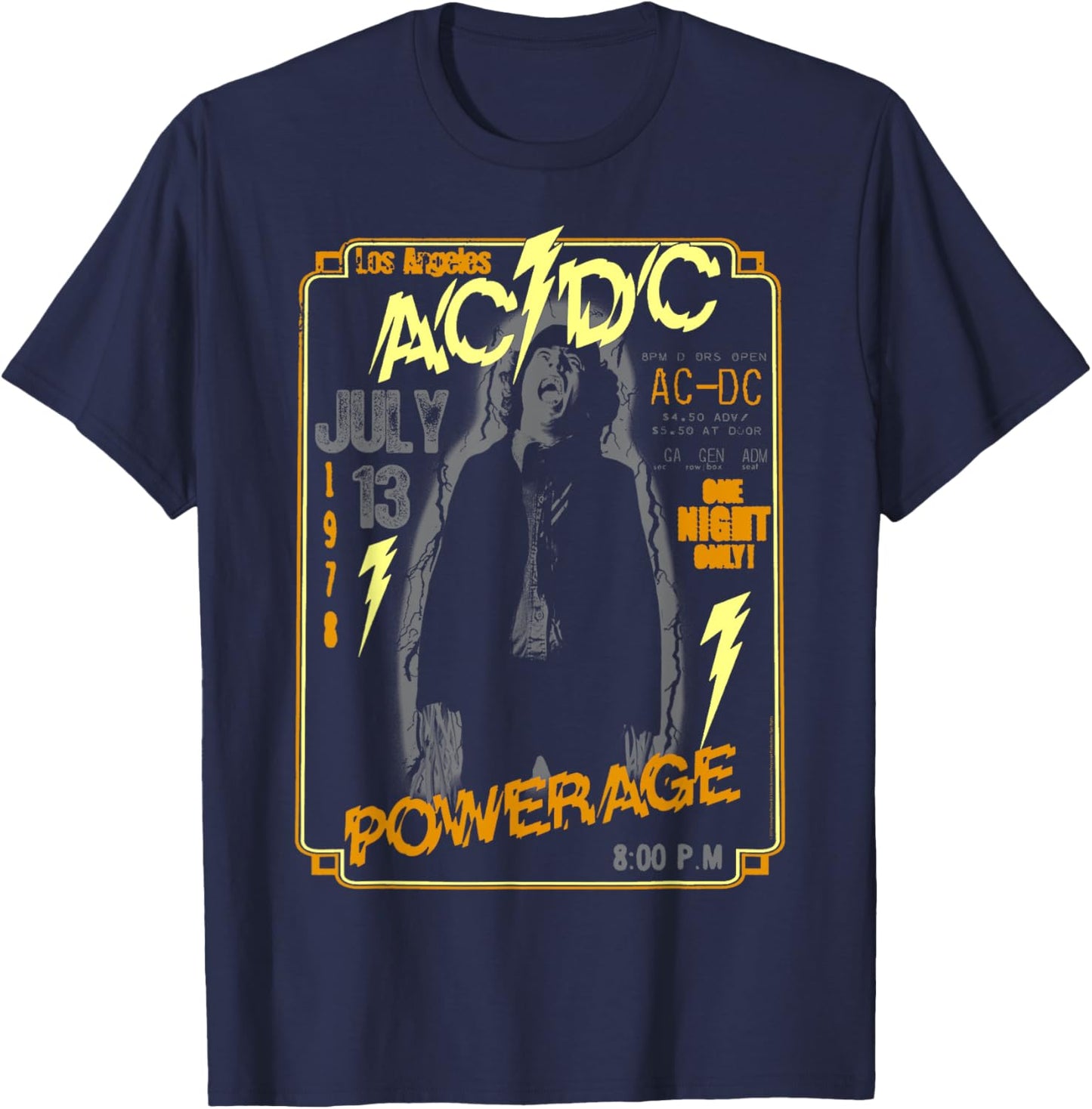 AC/DC - One Night Only T-Shirt - T-Shirt | Navy
