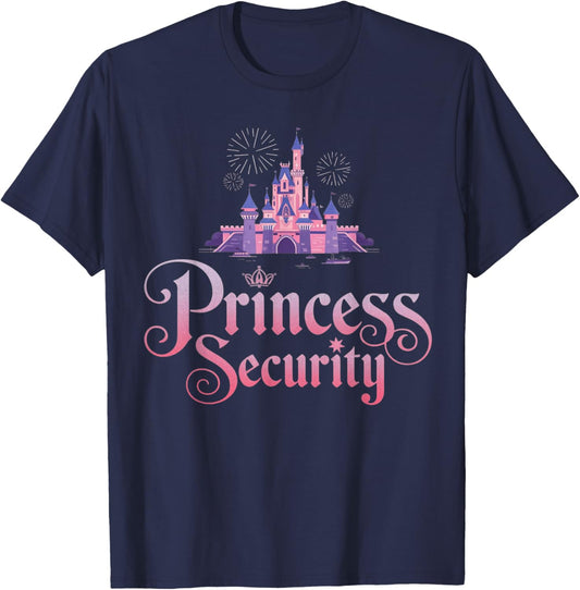 Princess Security Costume Cute Princess Girls Birthday T-Shirt - T-Shirt | Navy