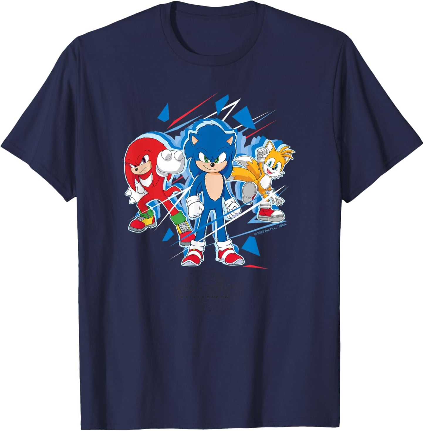 Sonic The Hedgehog 3 - Team Sonic T-Shirt - T-Shirt | Navy