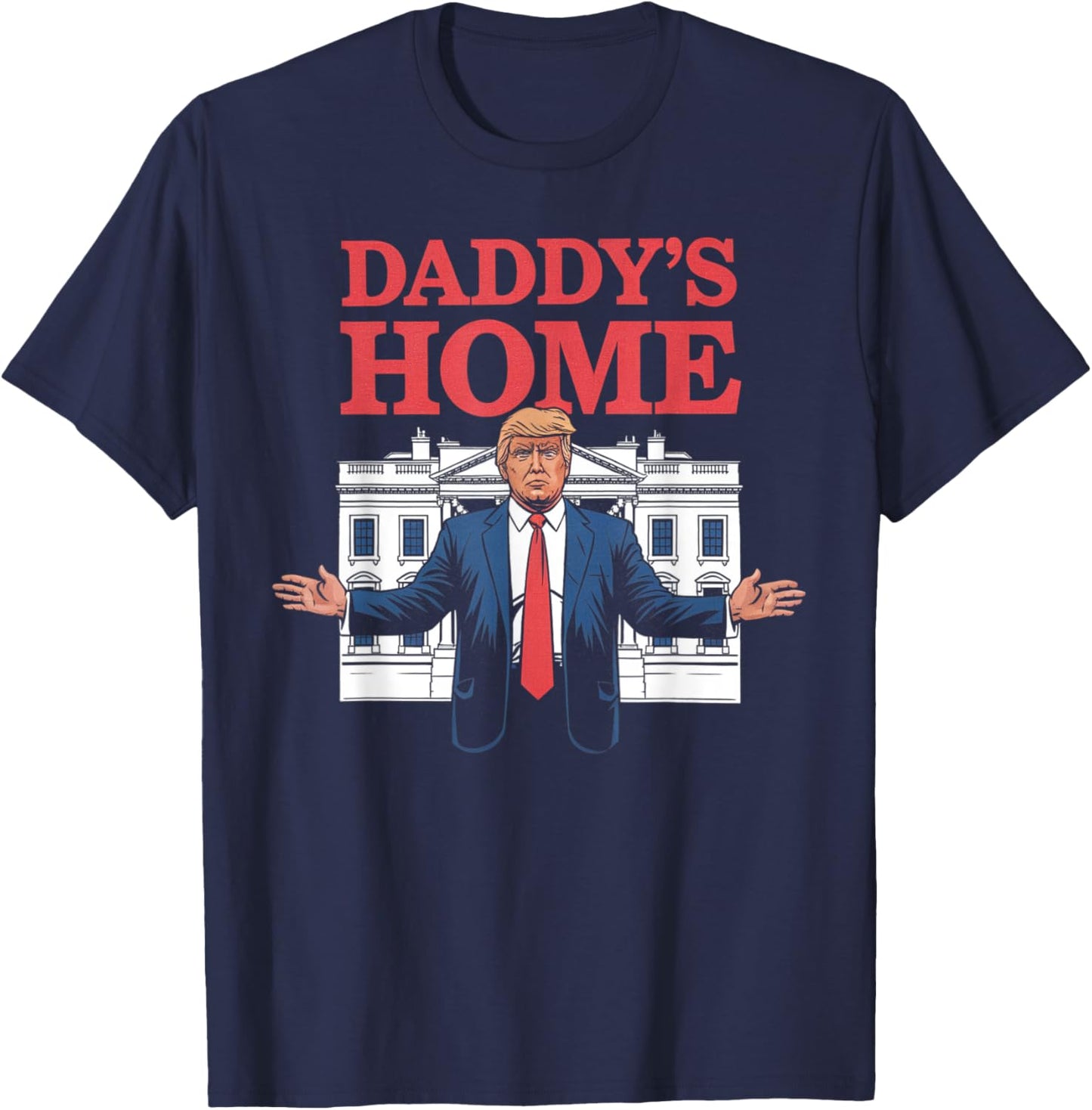 Daddy's Home Gifts Women Kids T-Shirt - T-Shirt | Navy