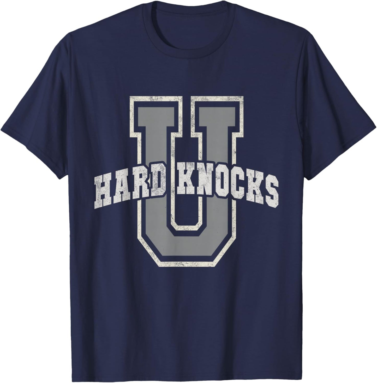 UNIVERSITY of HARD KNOCKS College Entrepreneur School Dad T-Shirt - T-Shirt | Navy