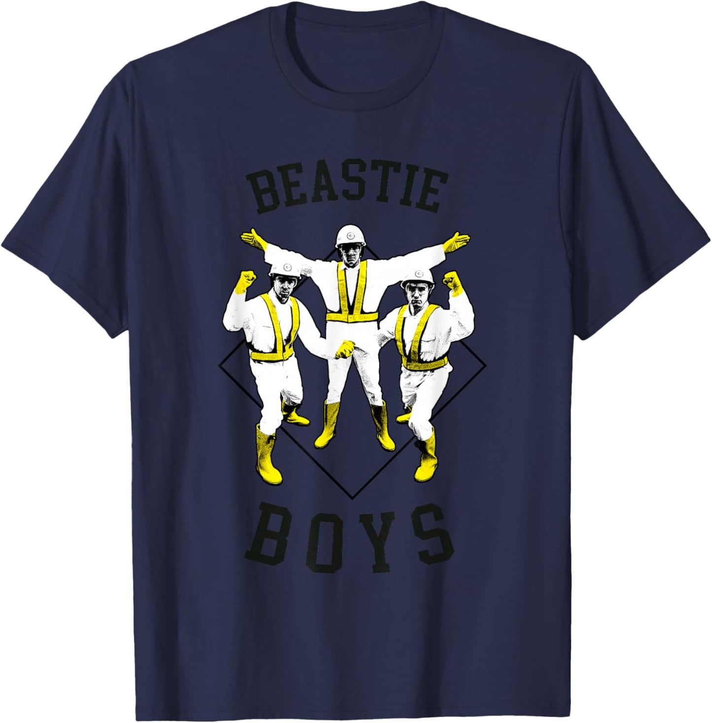Beastie Boys Official Hello Nasty - -Adults, Music Fans, All Ages - Grey, Small, Short Sleeve, Classic Fit, , Polyester T-Shirt - T-Shirt | Navy