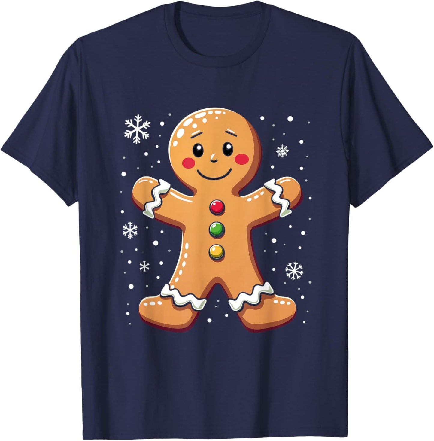 Gingerbread Character T-Shirt - T-Shirt | Navy