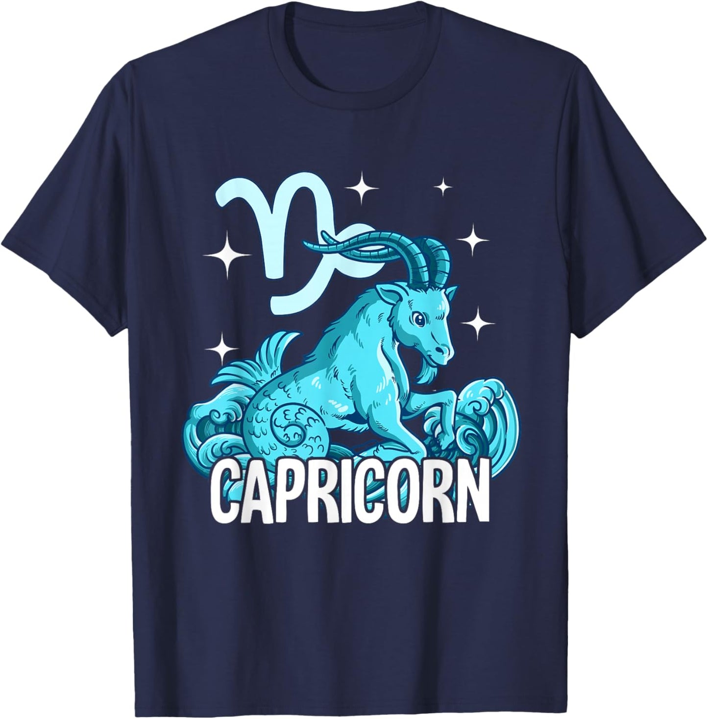 Capricorn Zodiac Sign T-Shirt - T-Shirt | Navy