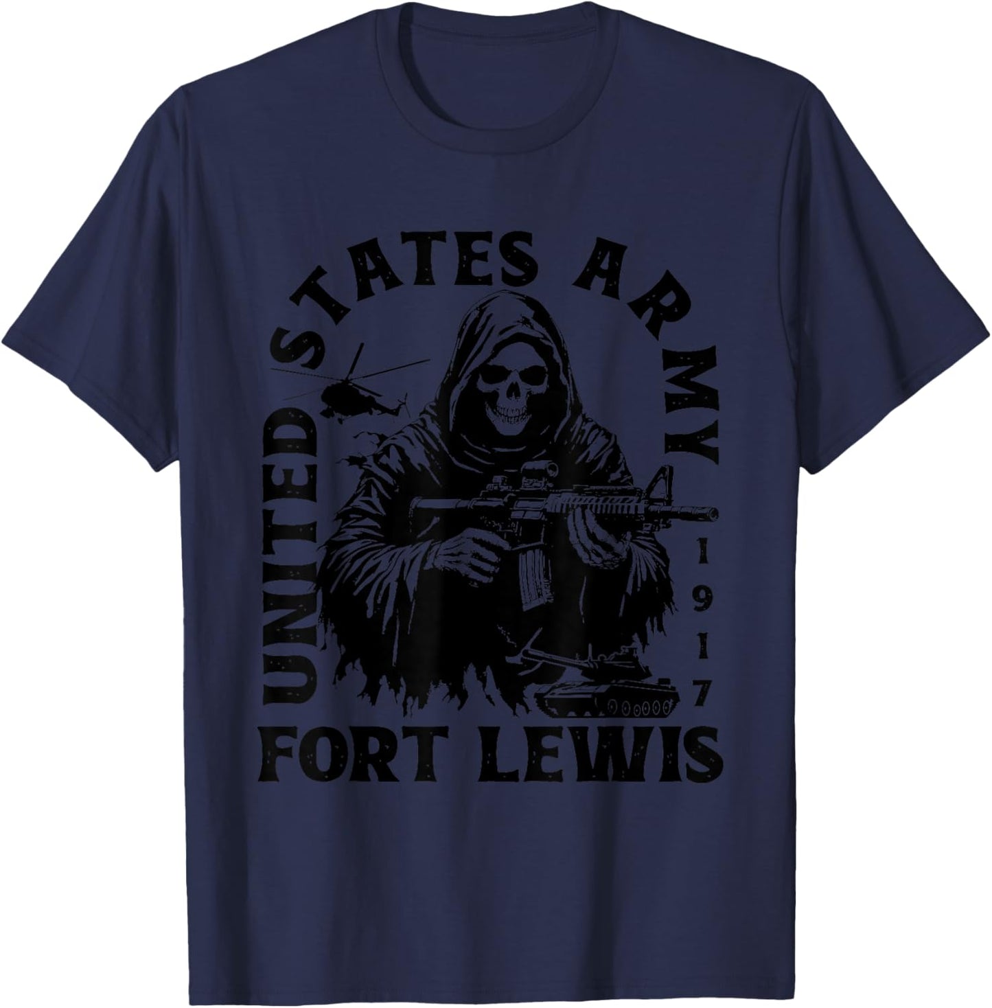Fort Lewis US Military Base Washington WA Ft Lewis Veteran T-Shirt - T-Shirt | Navy