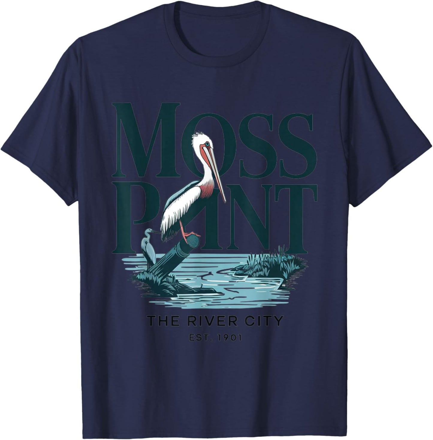 The River City - Pelican's Watch T-Shirt - T-Shirt | Navy
