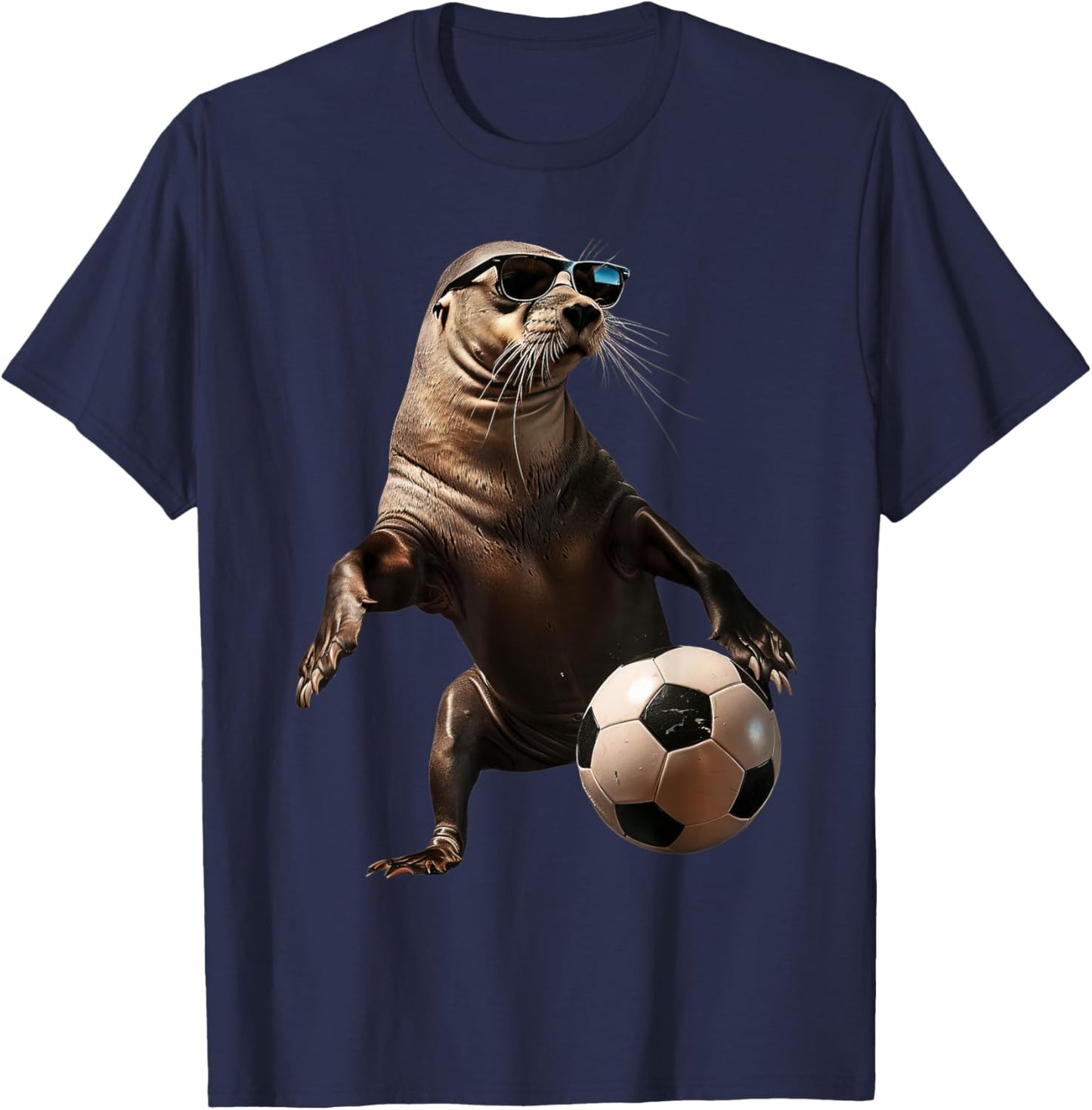 Sea Lion Soccer T-Shirt - T-Shirt | Navy