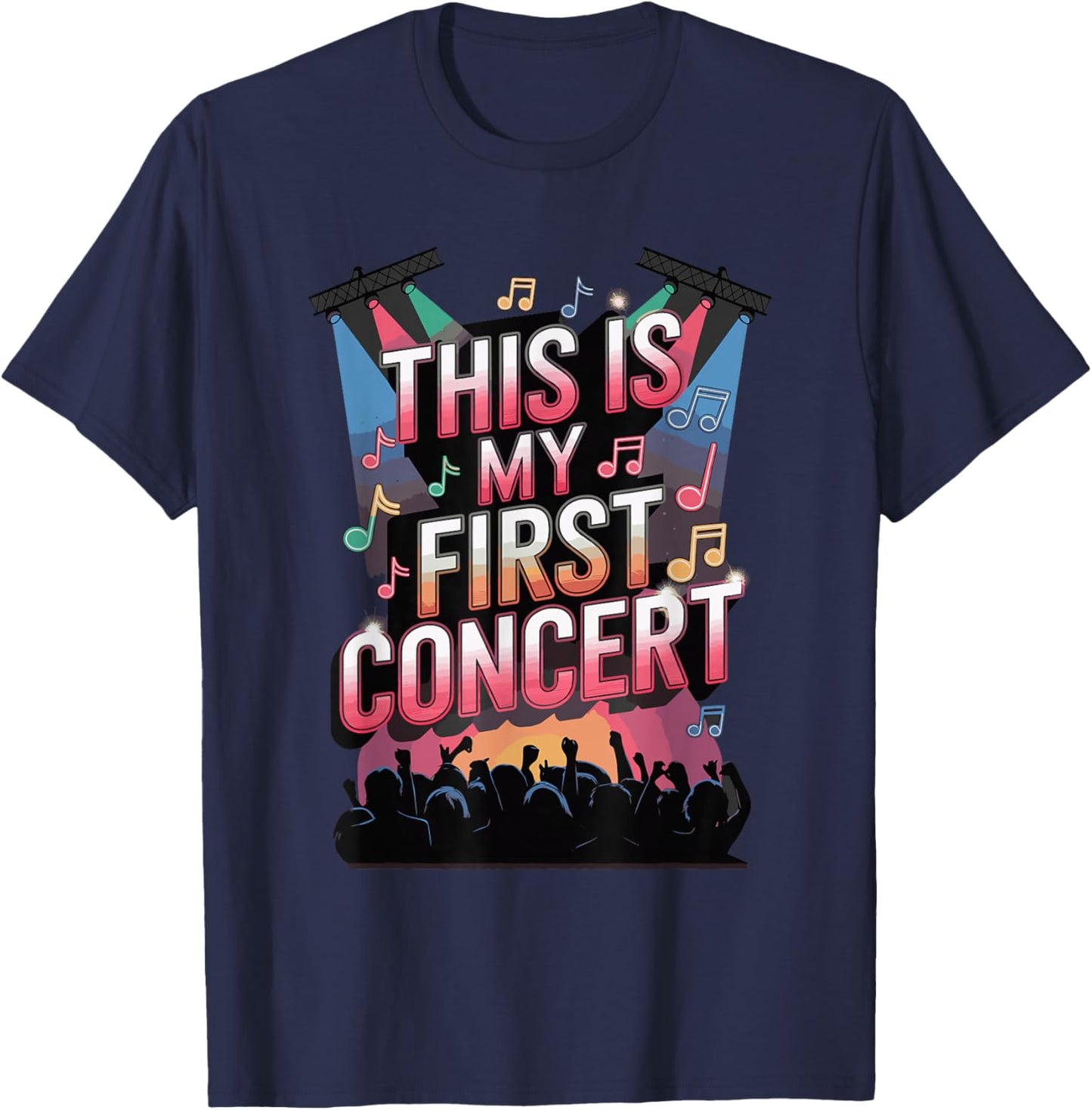 This Is My First Concert T-Shirt - T-Shirt | Navy