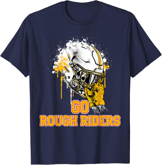 Roosevelt Rough Riders Rising Helmet GO! T-Shirt - T-Shirt | Navy