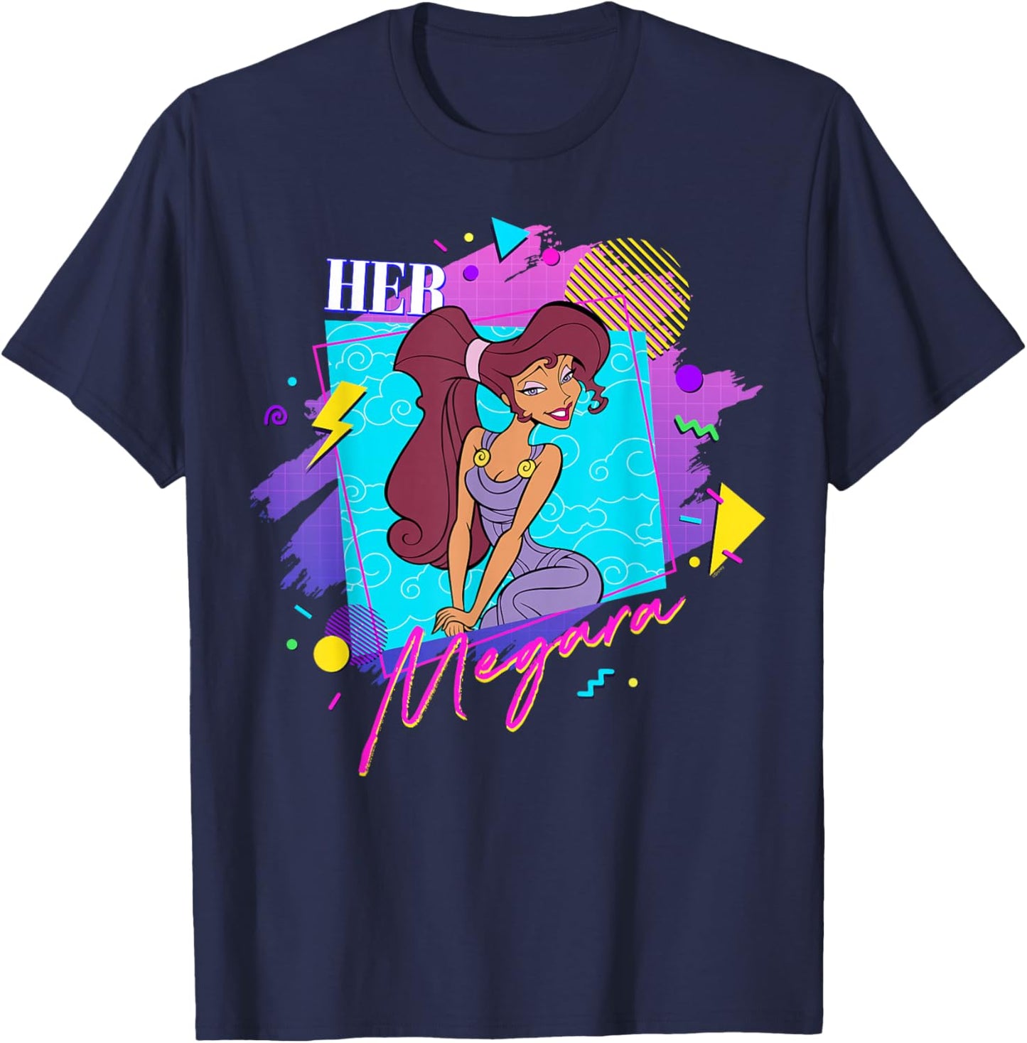 Disney Hercules Valentine's Couples Matching Her Megara T-Shirt - T-Shirt | Navy