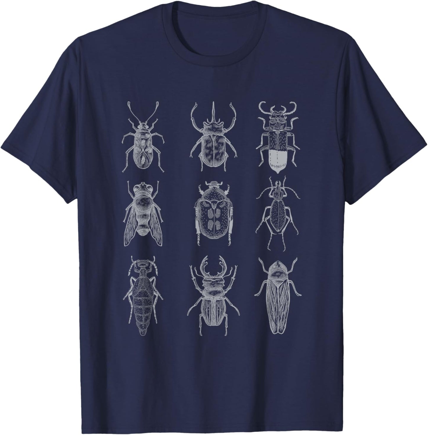 Beetle Insect Bug Entomology Graphic T-Shirt - T-Shirt | Navy