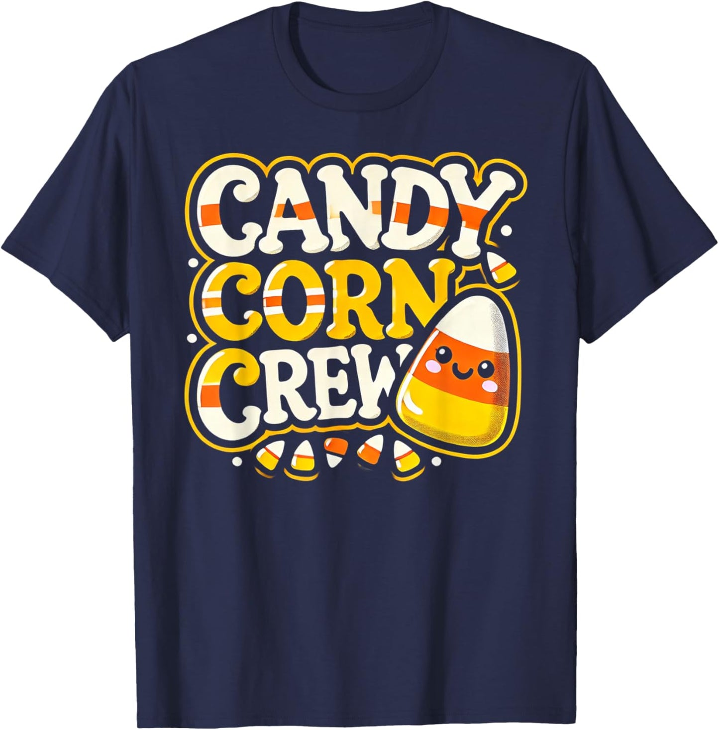Candy Corn Crew Candy Love Halloween Sweet T-Shirt - T-Shirt | Navy