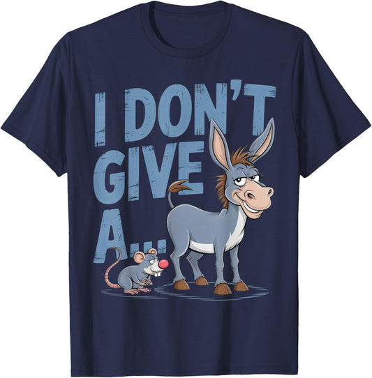 THE FUNNIEST MERCH I Don't Give A Rats Ass Adults T-Shirt - T-Shirt | Navy