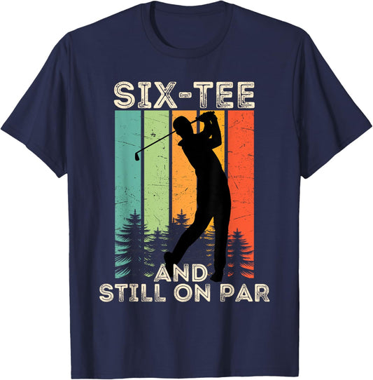 Retro Vintage Funny Golfer Gifts - 60th Birthday Golf T-Shirt - T-Shirt | Navy