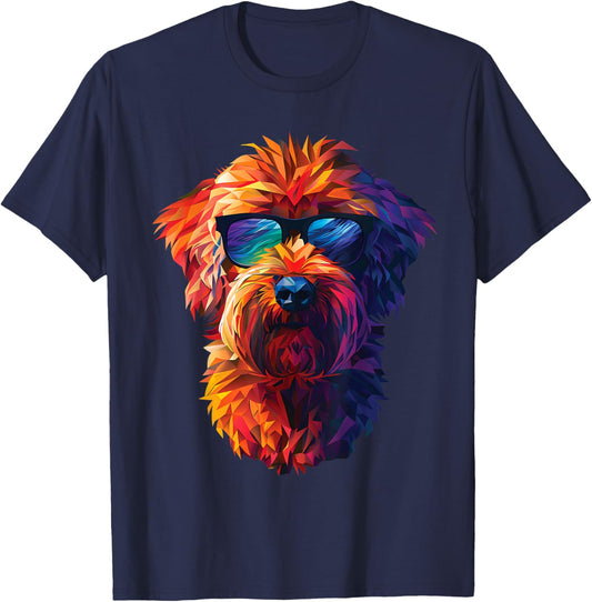 Dog Dad Mom Cool Sunglasses - Whoodle Women T-Shirt - T-Shirt | Navy