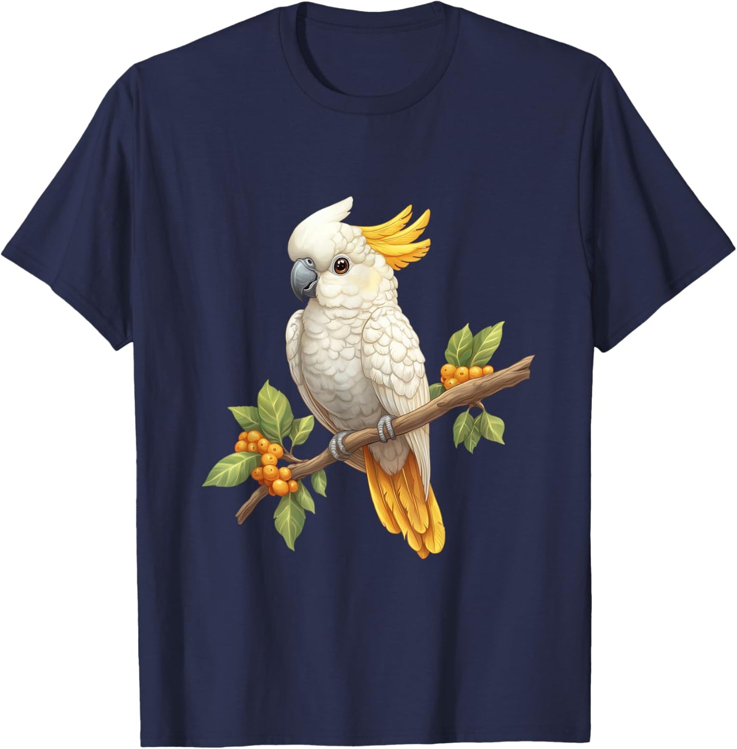 Sulphur-Crested Cockatoo T-Shirt - T-Shirt | Navy