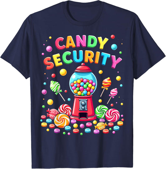 Candy Security Funny Gumball Machine Candyland Active T-Shirt - T-Shirt | Navy
