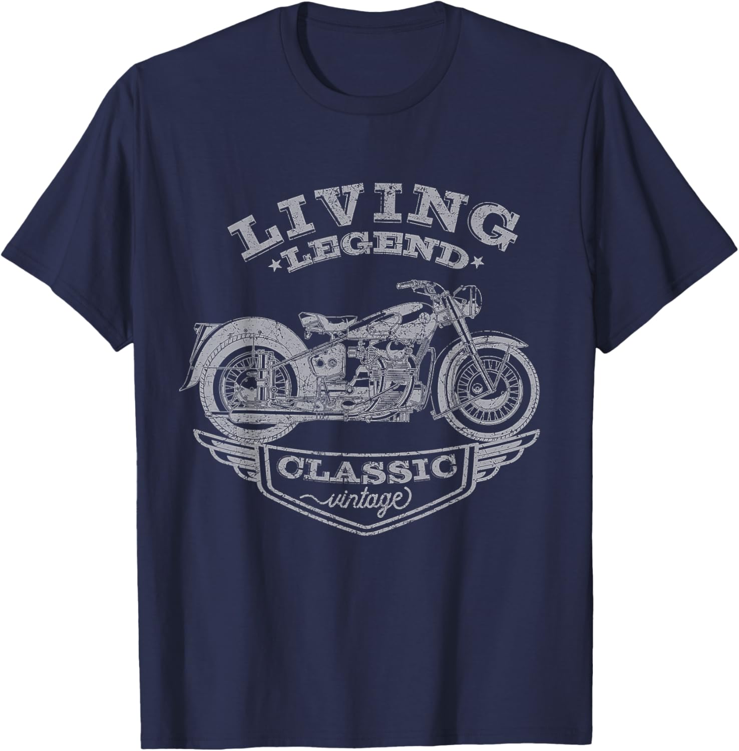 I'm not old classic, Funny Motorcycle, Living Legend T-Shirt - T-Shirt | Navy