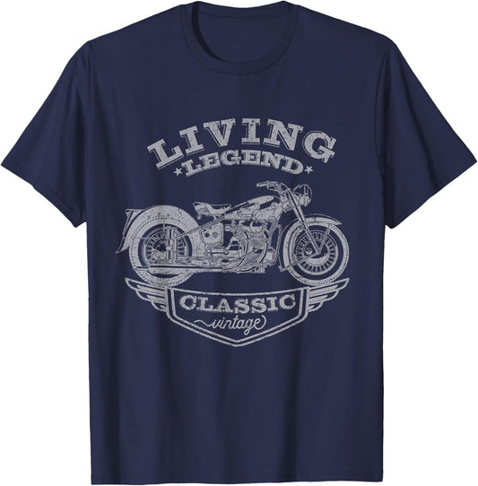 I'm not old classic, Funny Motorcycle, Living Legend T-Shirt - T-Shirt | Navy