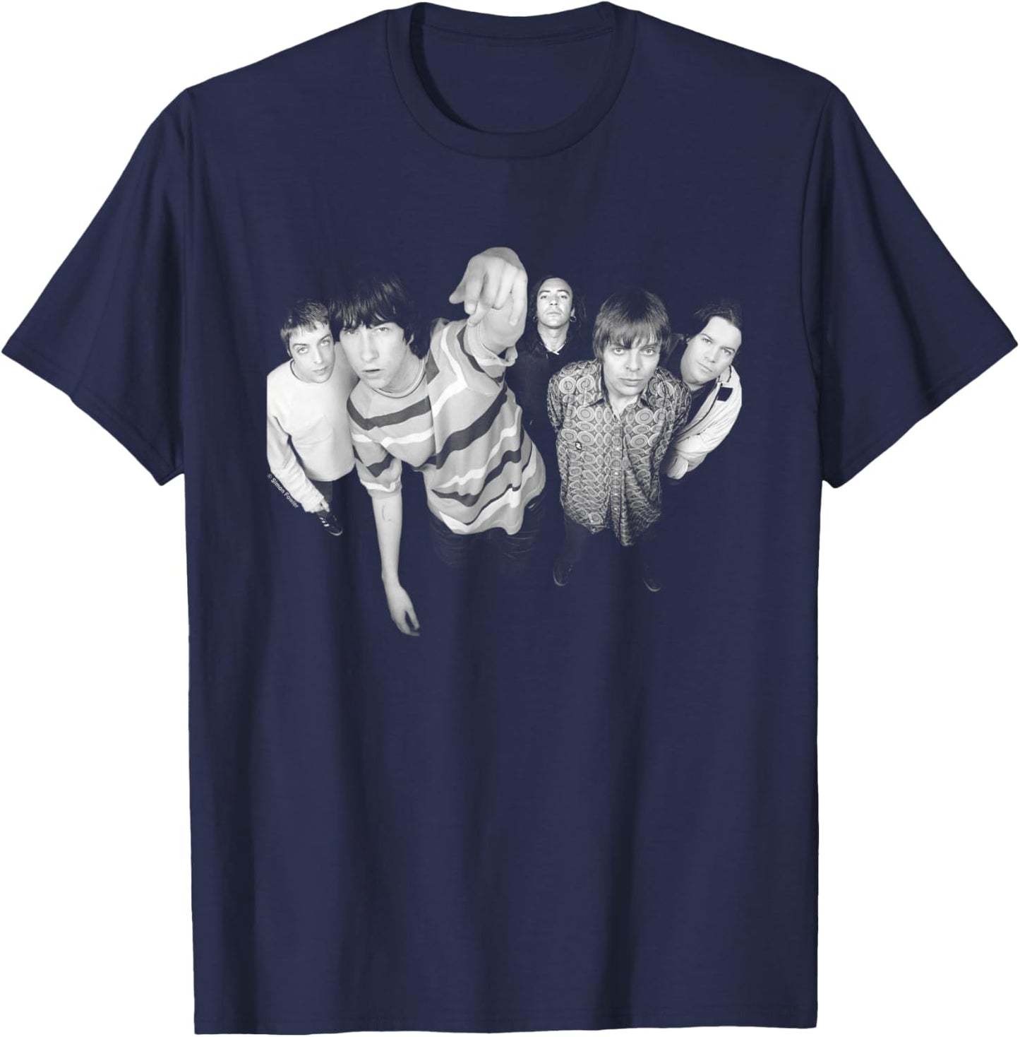 Primal Scream Band Photo By Simon Fowler T-Shirt - T-Shirt | Navy