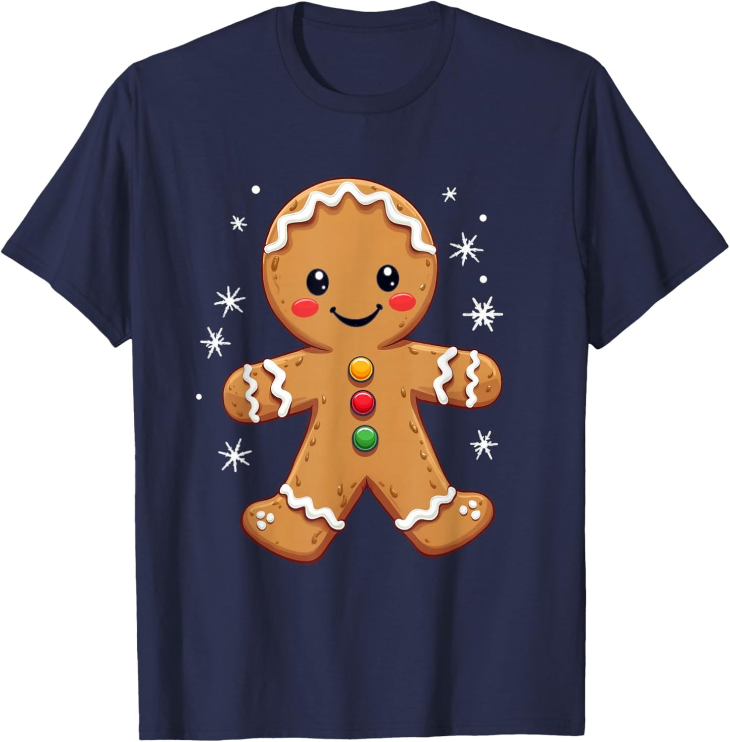 Gingerbread Character T-Shirt - T-Shirt | Navy