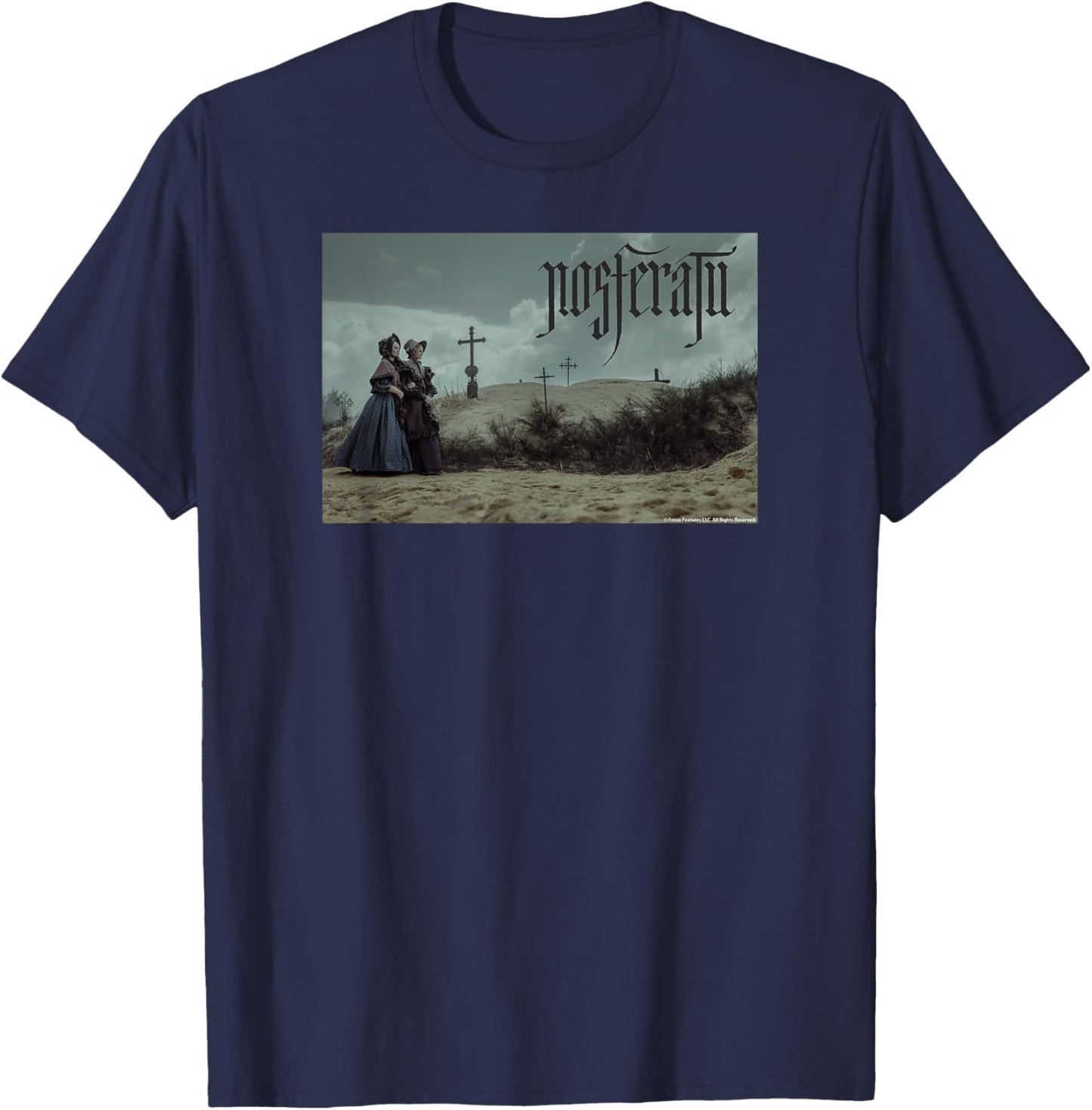 Nosferatu Graveyard Walk T-Shirt - T-Shirt | Navy