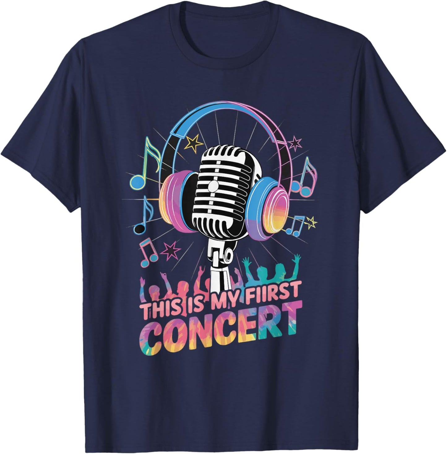 This Is My First Concert T-Shirt - T-Shirt | Navy