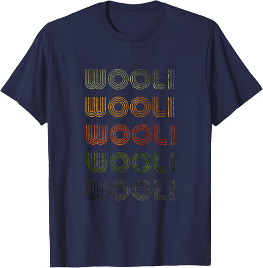 Love Heart Wooli Grunge Vintage Style Black Wooli T-Shirt - T-Shirt | Navy