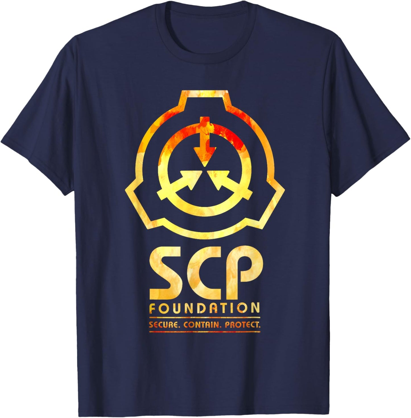 SCP Foundation | Secure Contain Protect | Paranormal SCP T-Shirt - T-Shirt | Navy