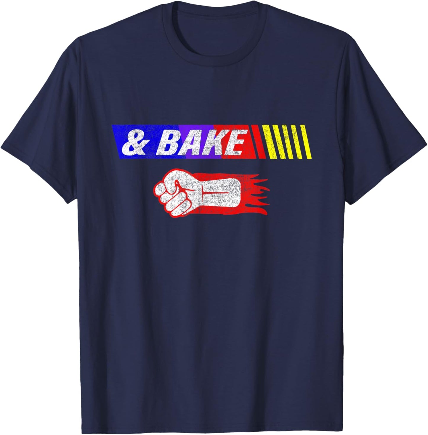 Shake And Bake Funny Family Lover Dad Daughter Son Matching T-Shirt - T-Shirt | Navy