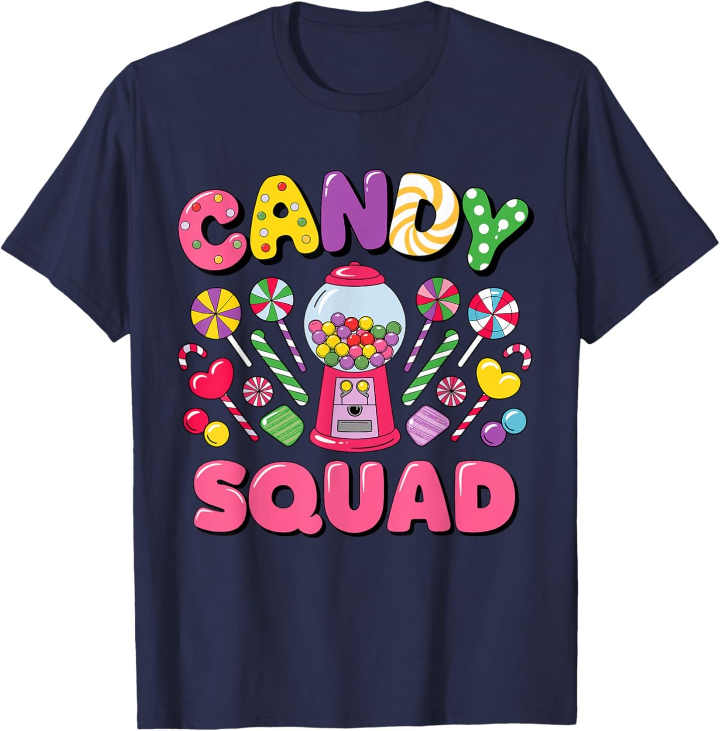 Groovy Candy Squad Sweetie Candy Land Candy Crew Halloween T-Shirt - T-Shirt | Navy