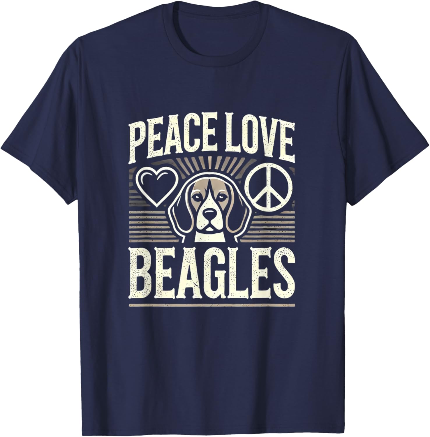 Beagle Shirt Girls Women Beagles Lover Beagle T-Shirt - T-Shirt | Navy