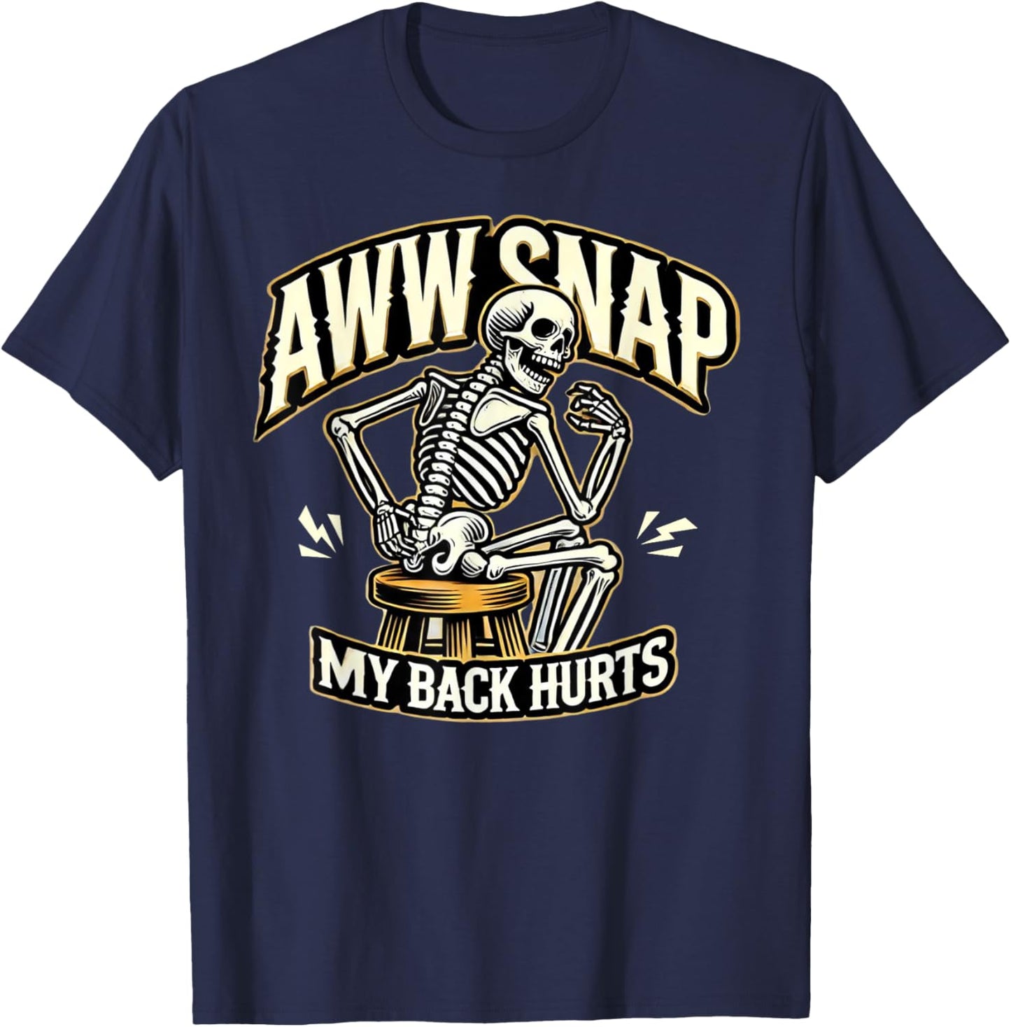 Funny Lumbar Back Surgery Recovery Fusion Get Well Gift Men T-Shirt - T-Shirt | Navy