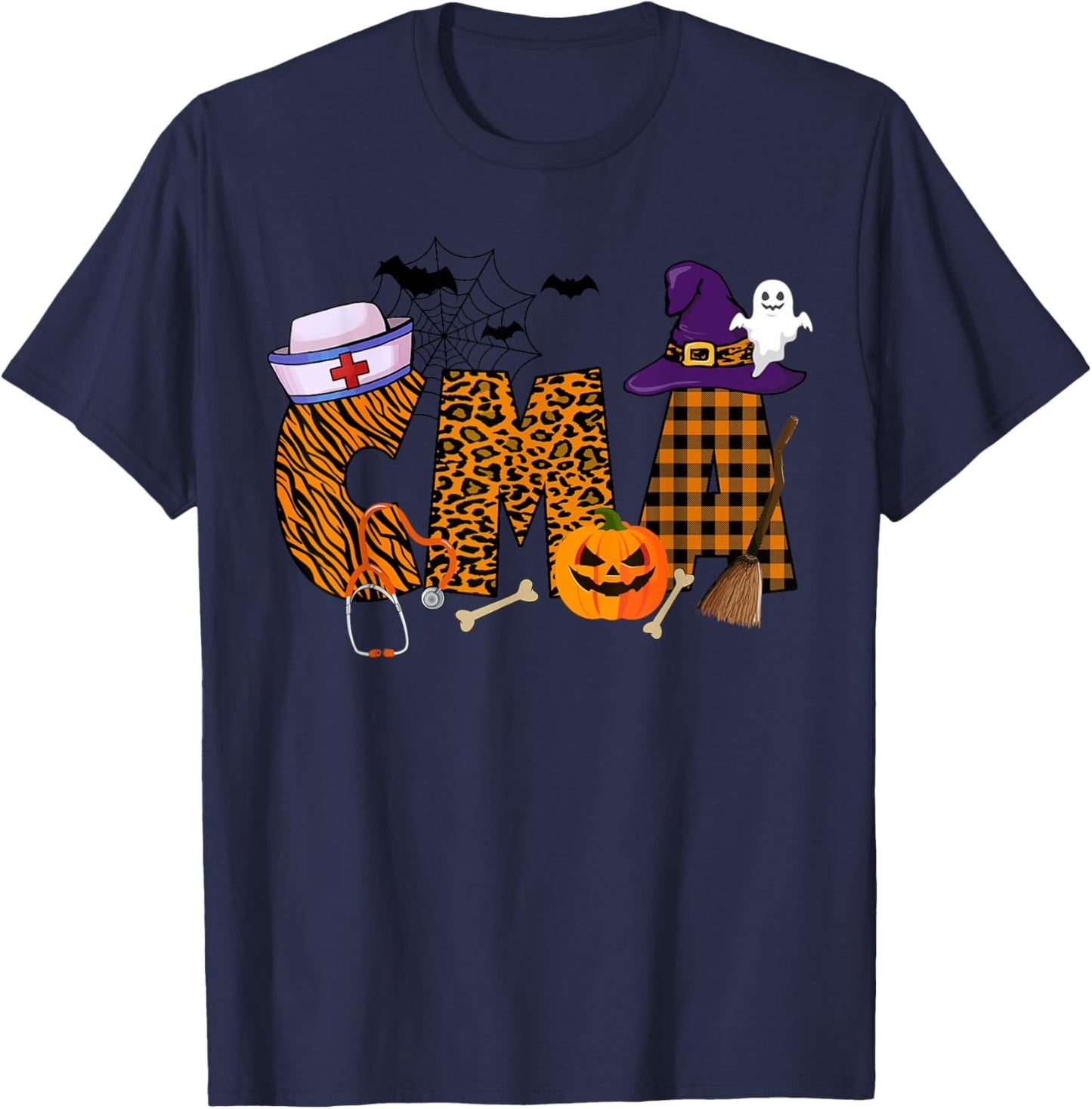 Retro Cma Halloween Shirt Nurse Life Cma Women T-Shirt - T-Shirt | Navy
