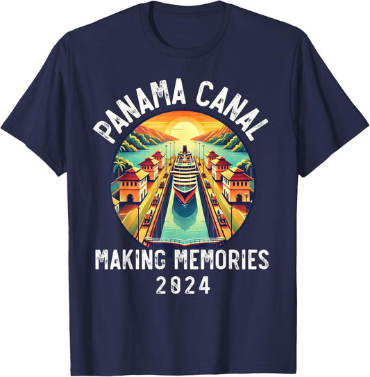Panama Canal Cruise Panama Group Cruising Together Family T-Shirt - T-Shirt | Navy