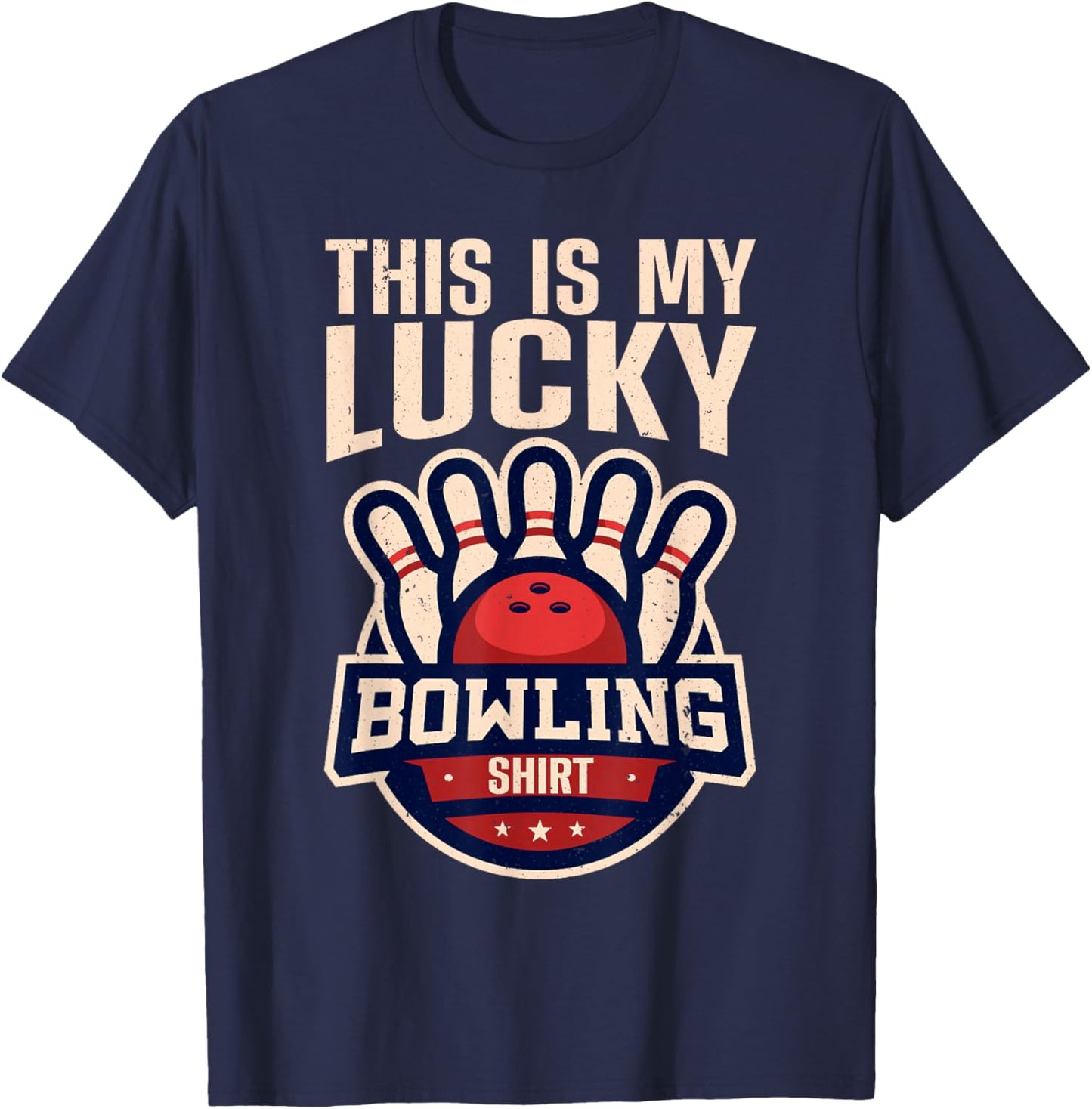 Funny Bowling Design Women Kids Bowling Lover Bowler T-Shirt - T-Shirt | Navy