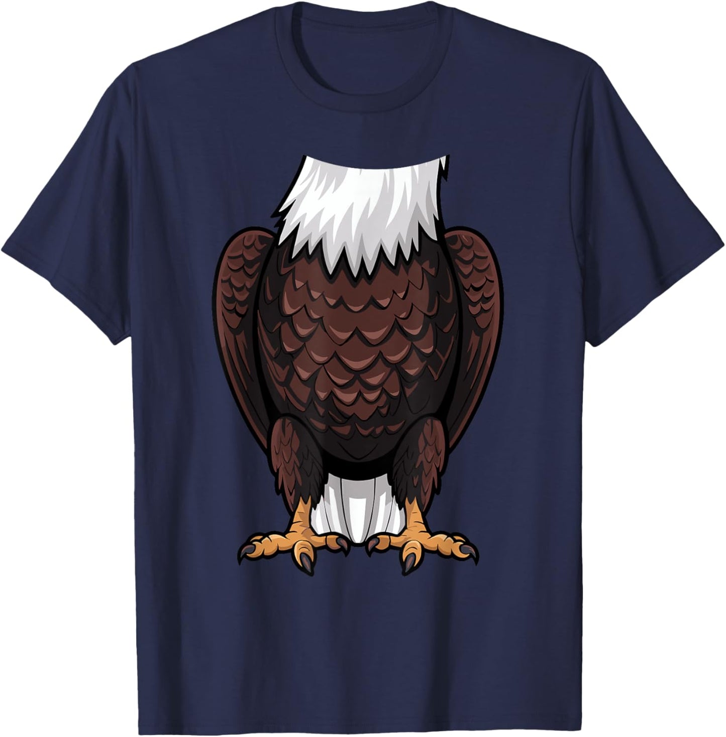 Bald Eagle Halloween Outfit Funny Simple Kids Costume Idea T-Shirt - T-Shirt | Navy