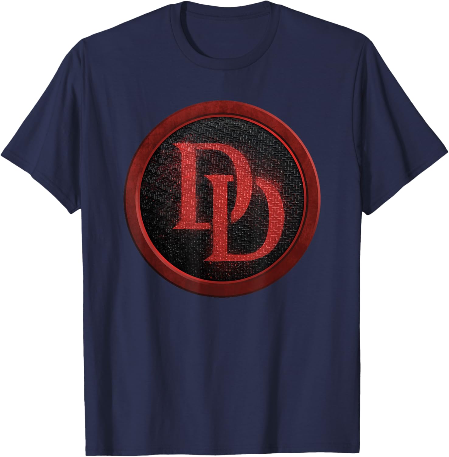 Marvel Daredevil: Born Again Born Again Gritty Red DD Icon T-Shirt - T-Shirt | Navy