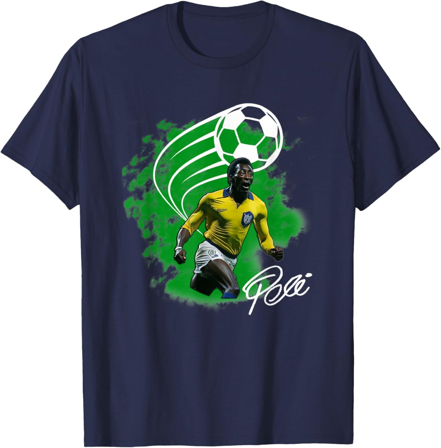 Pele_Brasil_006 T-Shirt - T-Shirt | Navy