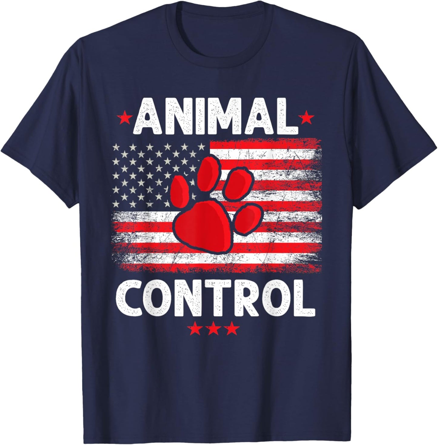 Animal Control Men Women T-Shirt - T-Shirt | Navy