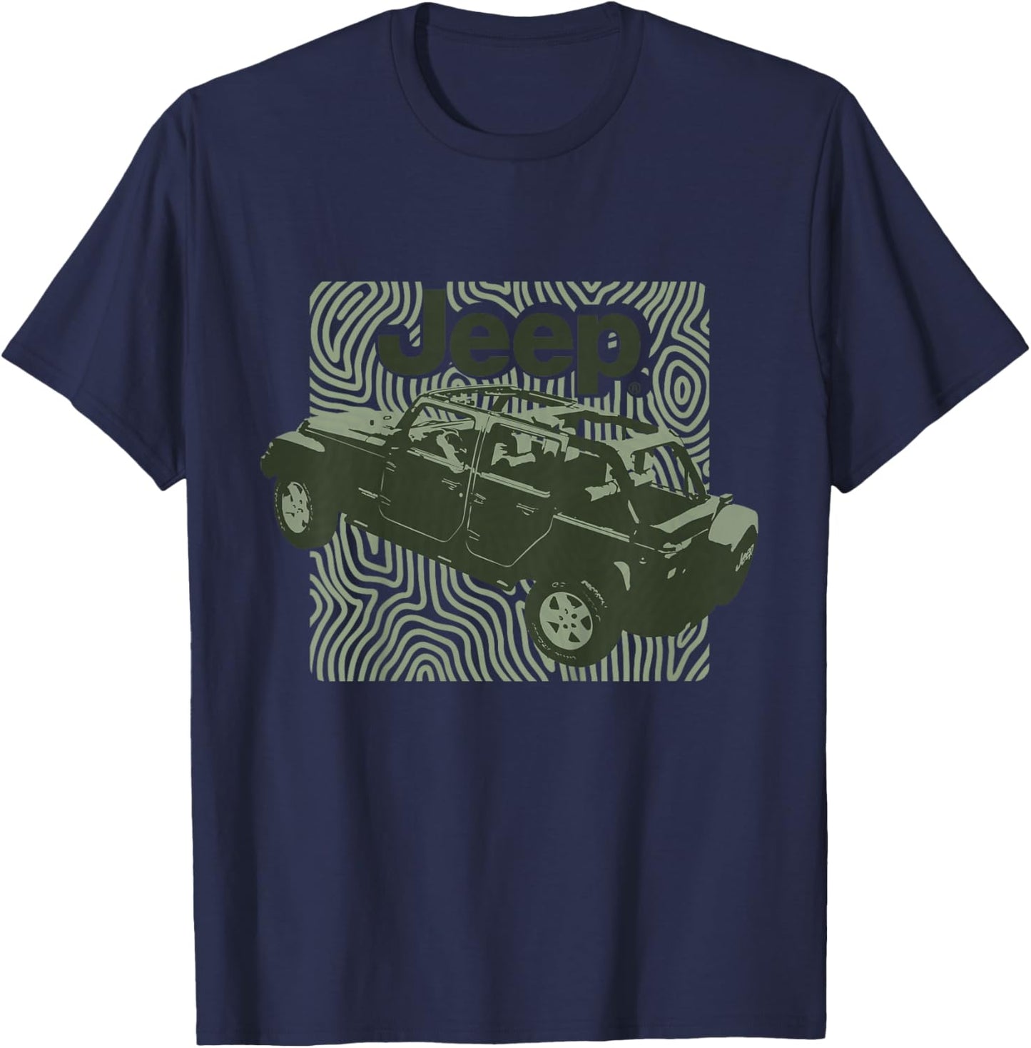 Kids Jeep Top Off - Officially Licensed T-Shirt - T-Shirt | Navy