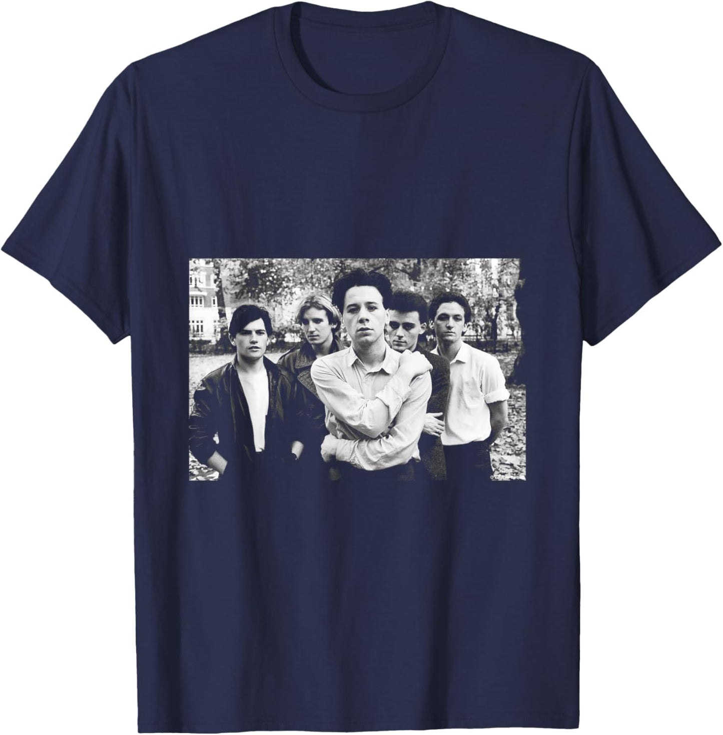 Simple Minds Band Park Portrait By Virginia Turbett T-Shirt - T-Shirt | Navy