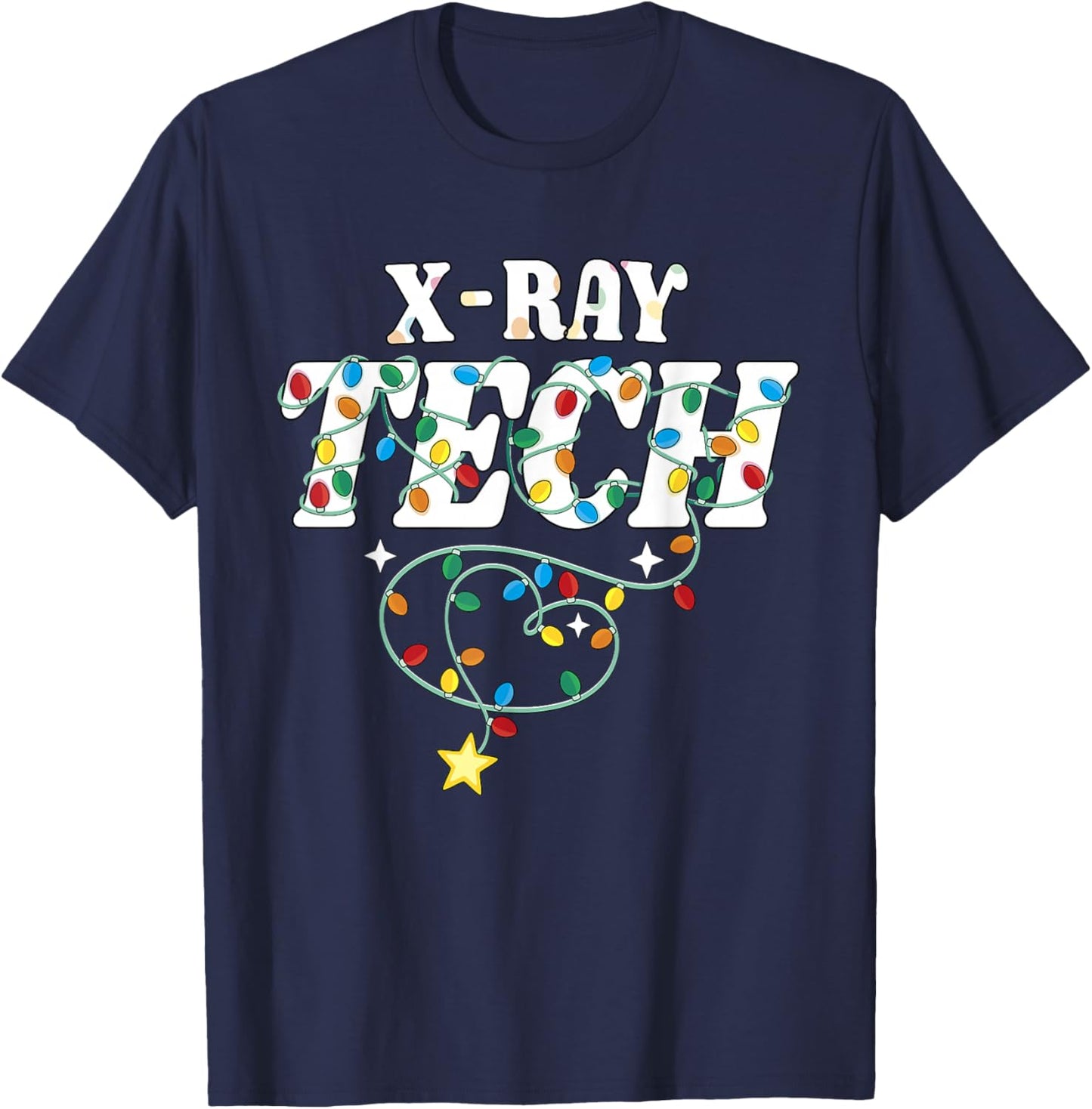 X-Ray Tech Christmas Radiologic Technologist Techs Squad T-Shirt - T-Shirt | Navy