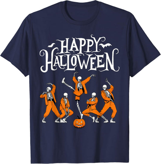 Happy Halloween Hip Hop Dancer, Breakdancers Dance Teachers T-Shirt - T-Shirt | Navy